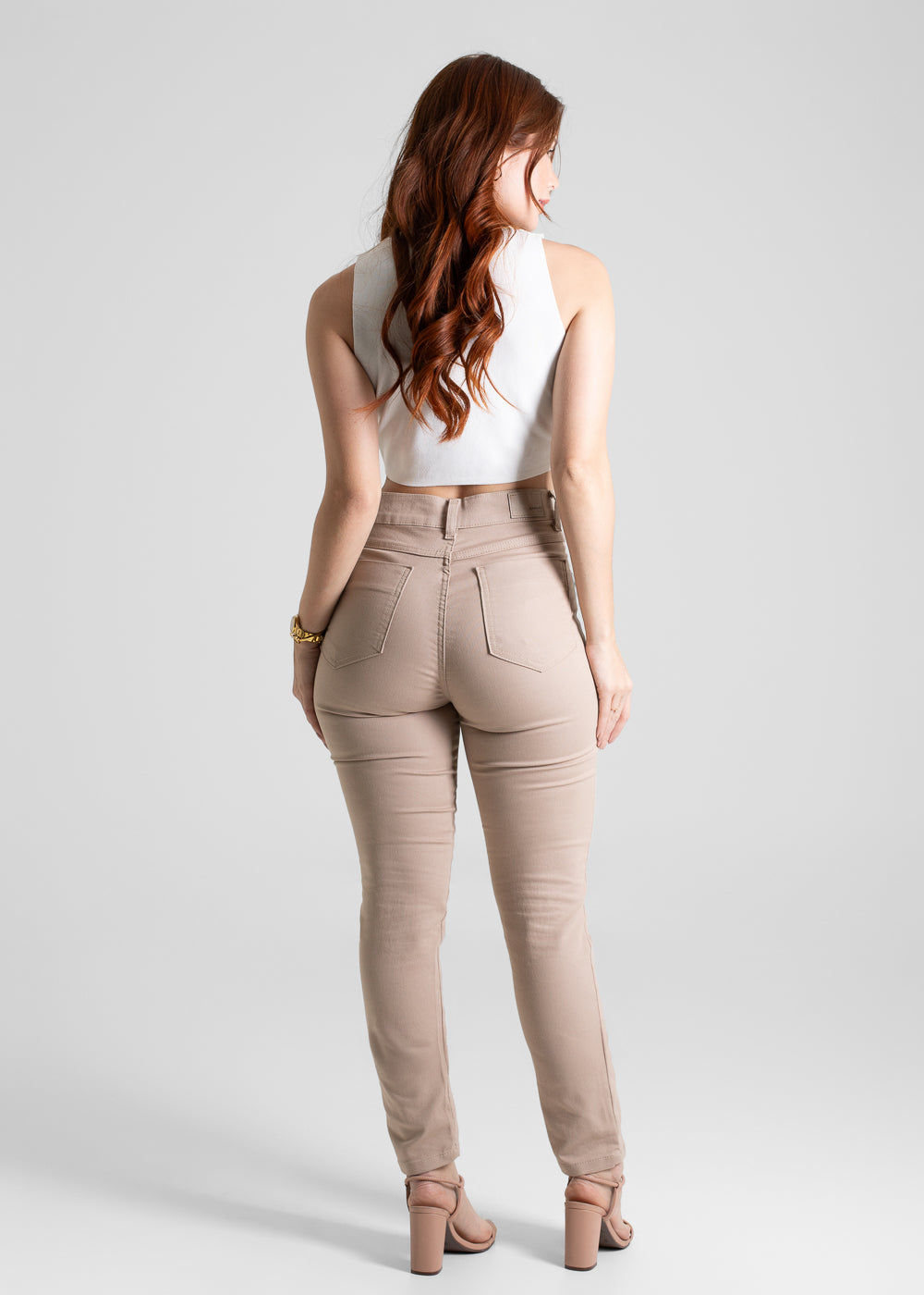 Calça Sarja Sawary Hot Pants - 275701 BEGE