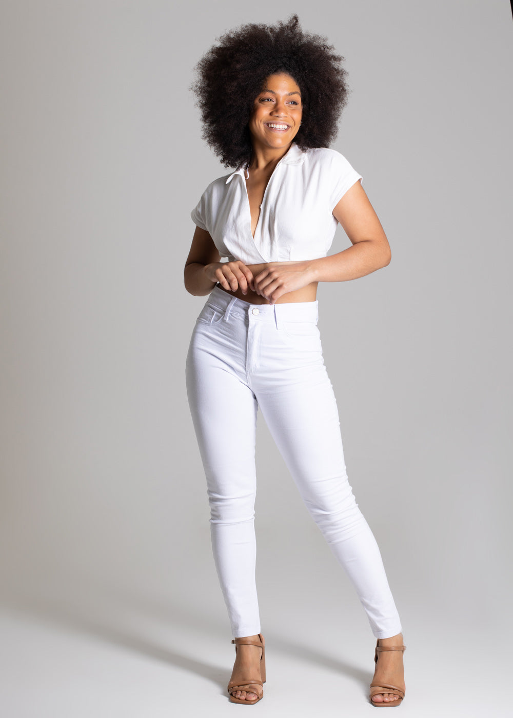 Calça Sarja Sawary Push Up - 275910 BRANCO