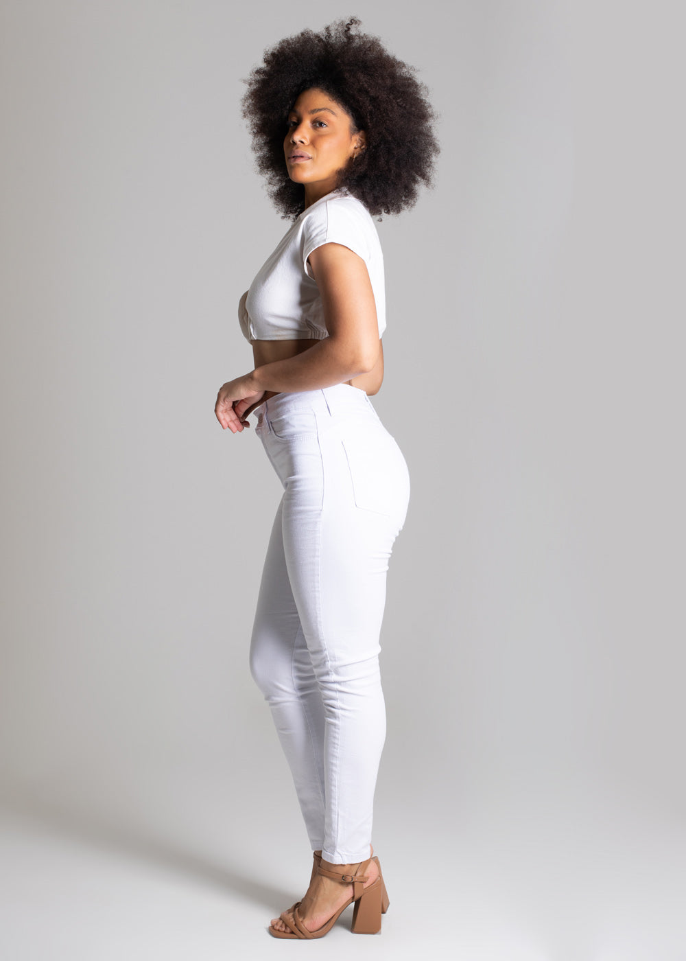 Calça Sarja Sawary Push Up - 275910 BRANCO