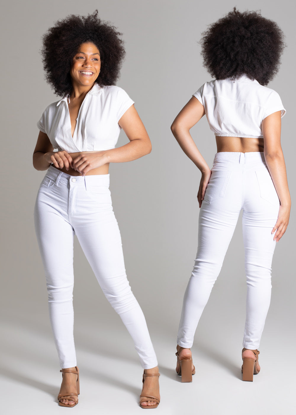 Calça Sarja Sawary Push Up - 275910 BRANCO