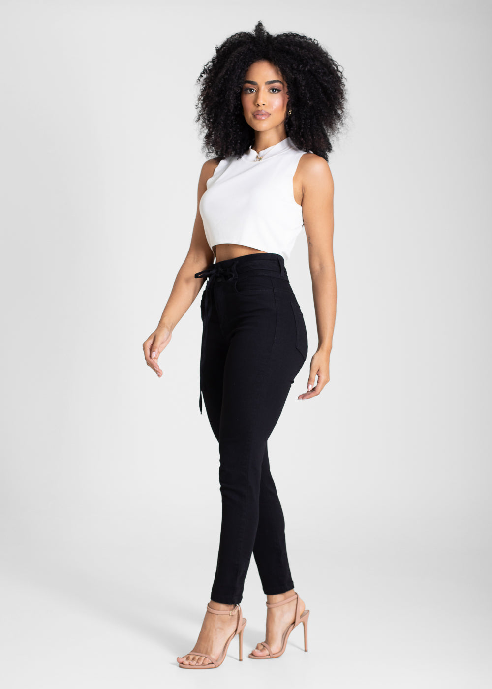 Calça Sarja Sawary Cigarrete - 276134 PRETO