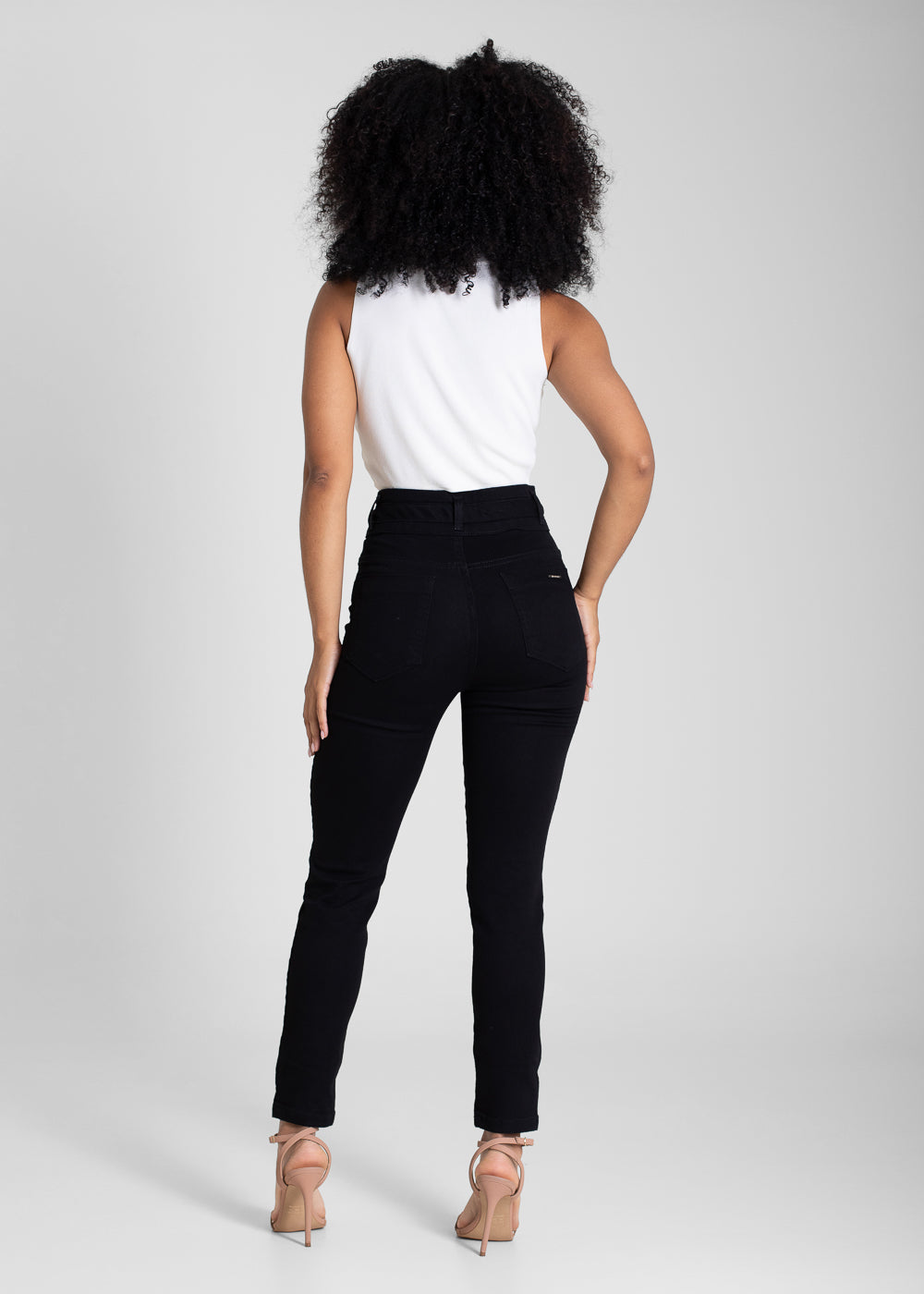 Calça Sarja Sawary Cigarrete - 276134 PRETO