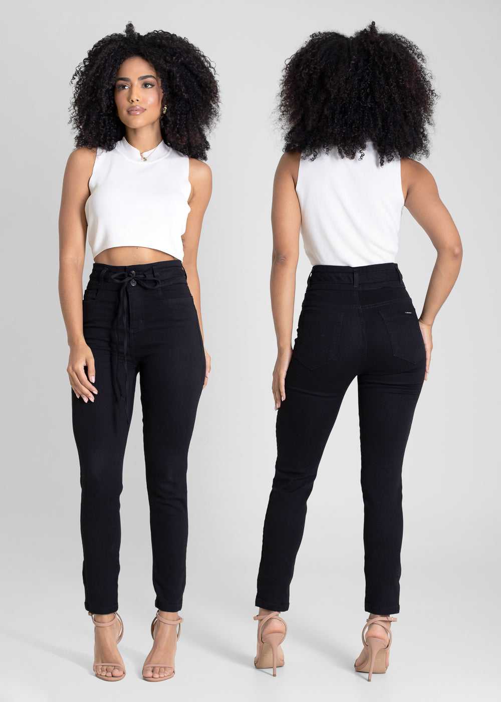 Calça Sarja Sawary Cigarrete - 276134 PRETO