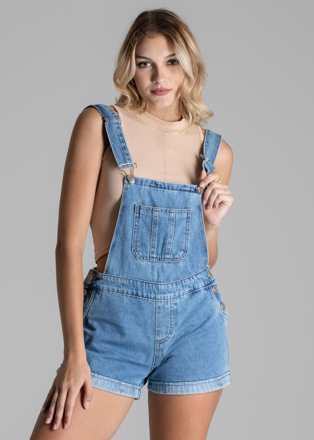 Jardineira Jeans Sawary - 276169 AZUL