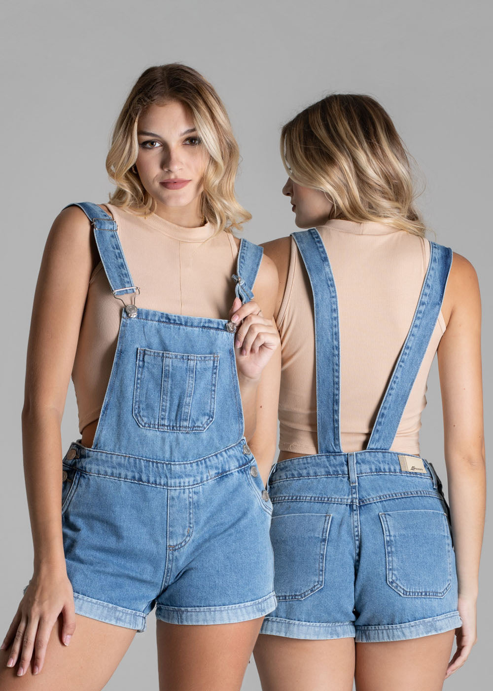 Jardineira Jeans Sawary - 276169 AZUL