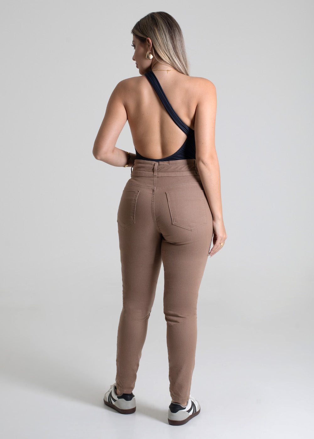 Calça Sarja Sawary Cropped - 276196 BEGE