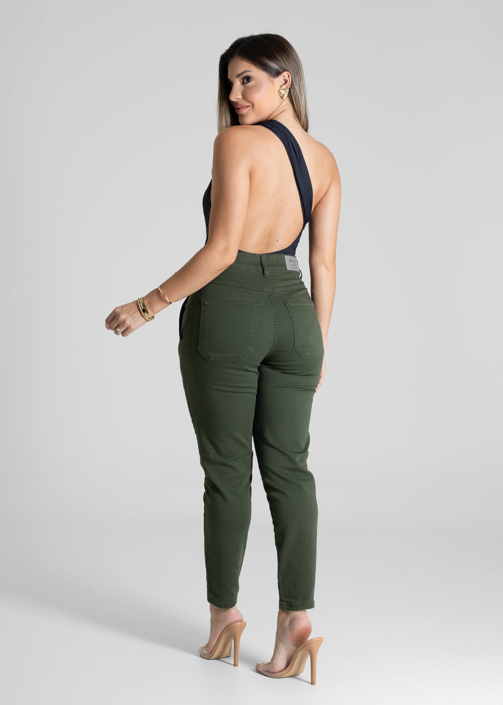 Calça Sarja Sawary Mom - 276233 VERDE