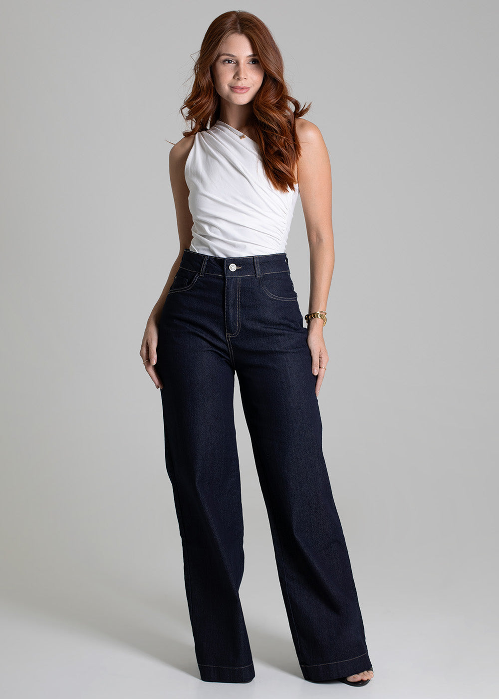 Calça Jeans Sawary Wide Leg - 276266 AZUL
