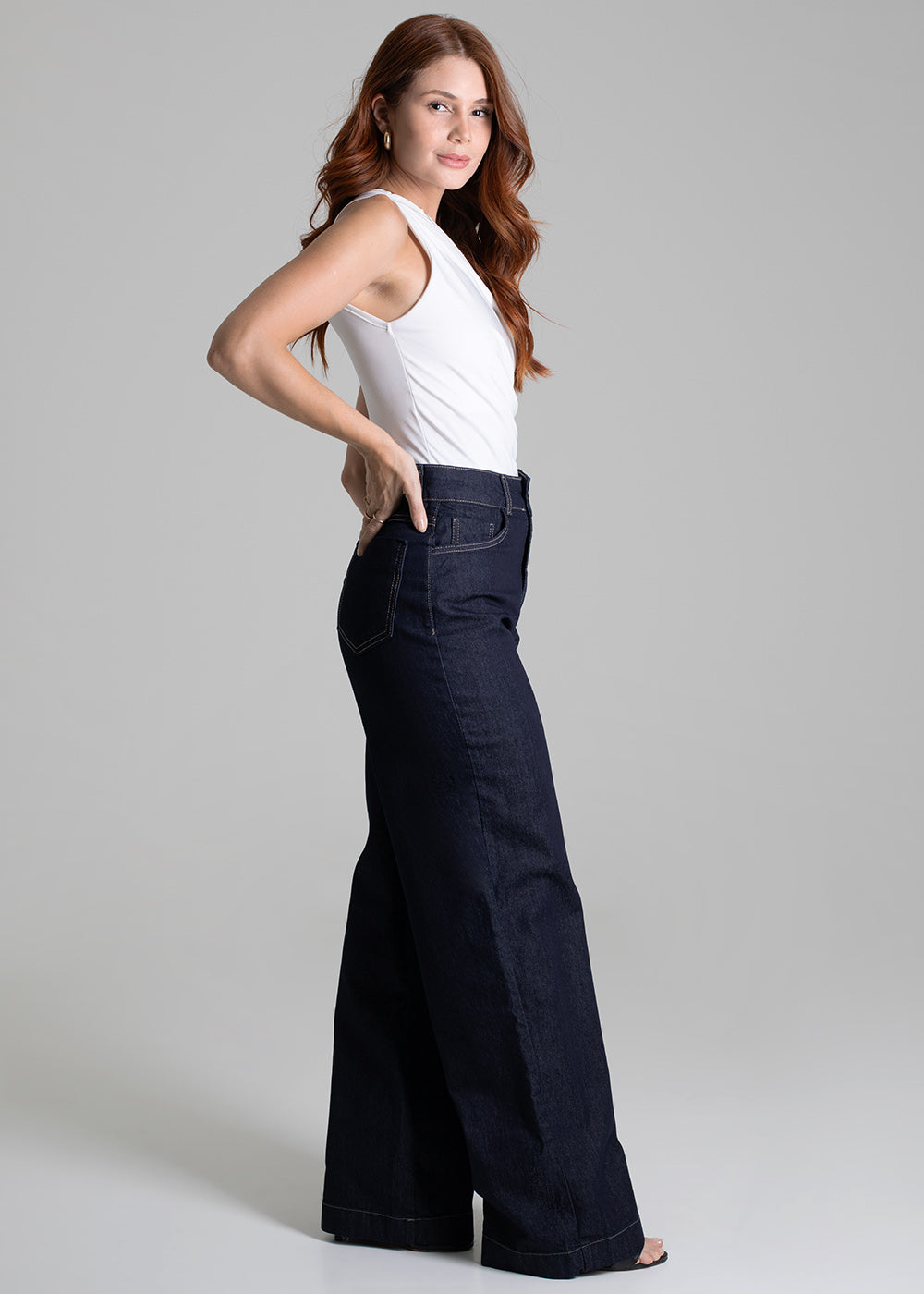 Calça Jeans Sawary Wide Leg - 276266 AZUL