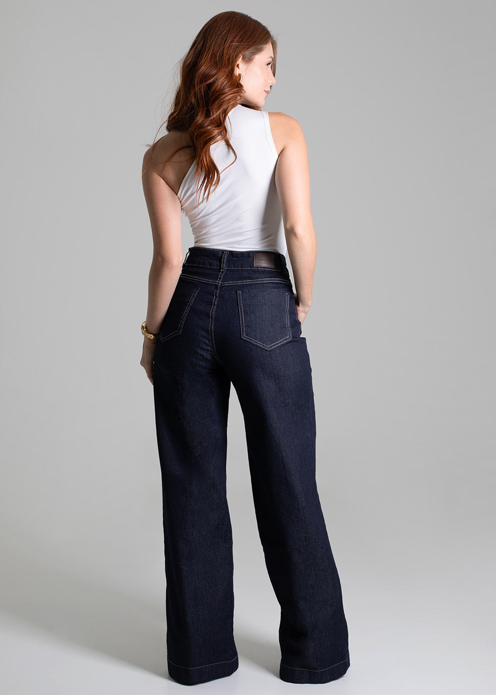 Calça Jeans Sawary Wide Leg - 276266 AZUL