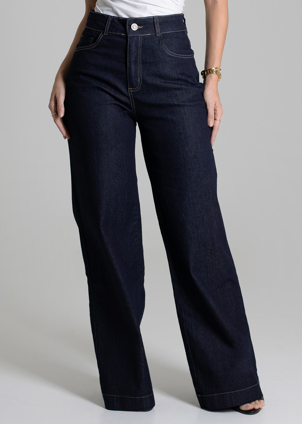 Calça Jeans Sawary Wide Leg - 276266 AZUL