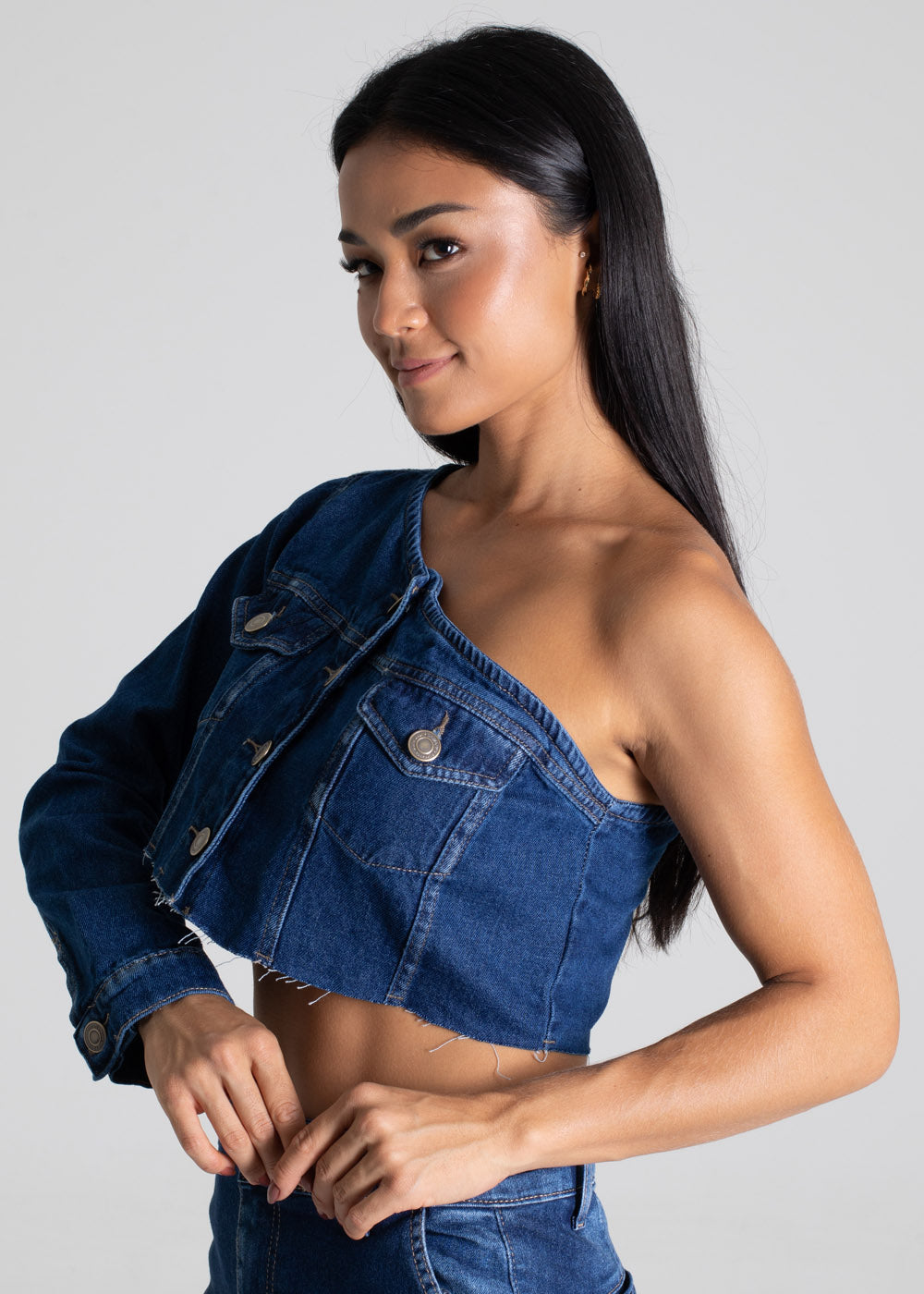 Jaqueta Jeans Sawary - 276513 AZUL