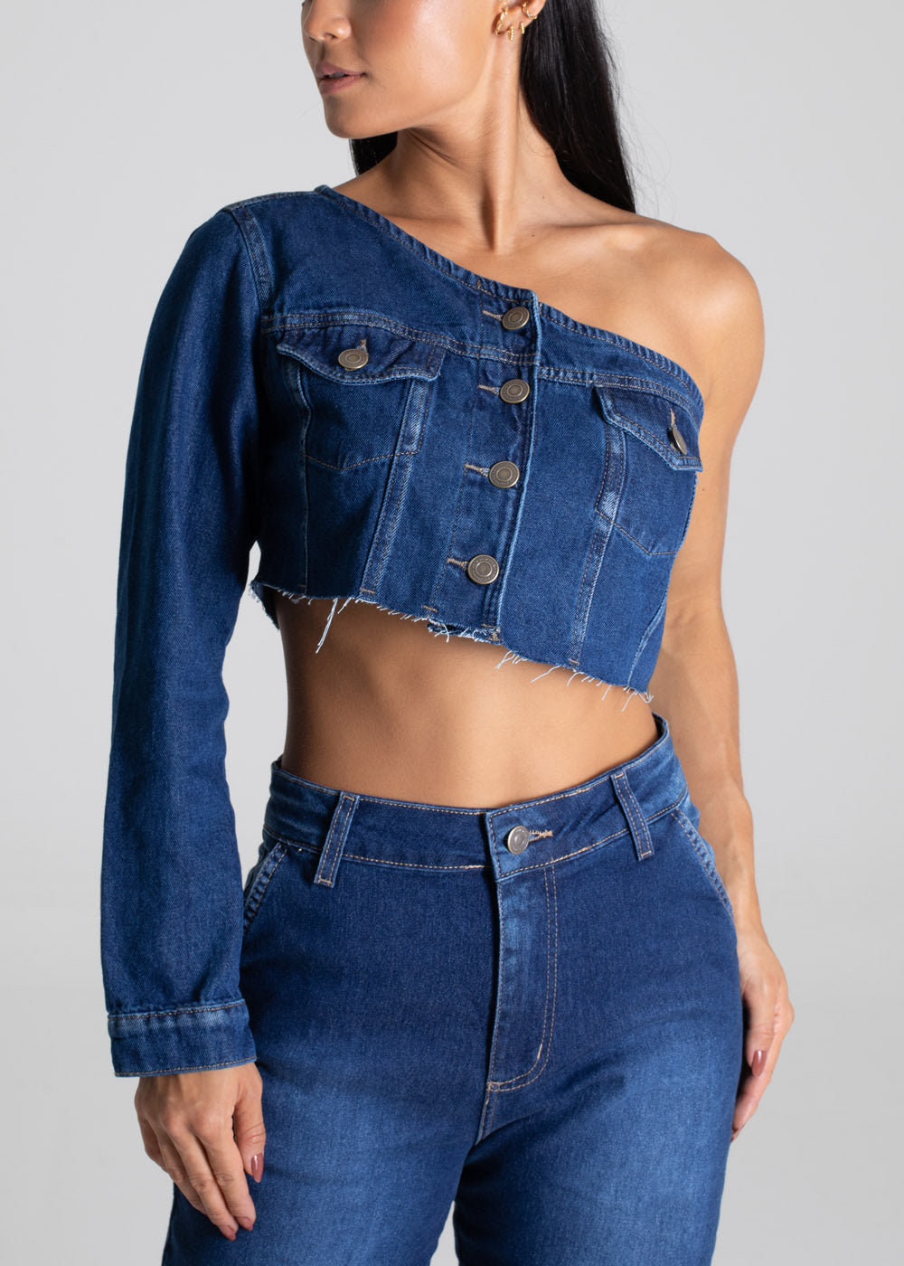 Jaqueta Jeans Sawary - 276513 AZUL