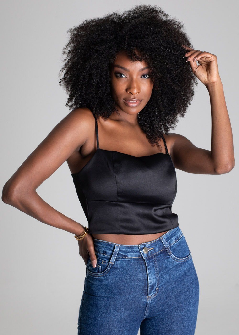 Blusa Cropped Sawary - 276551 PRETO