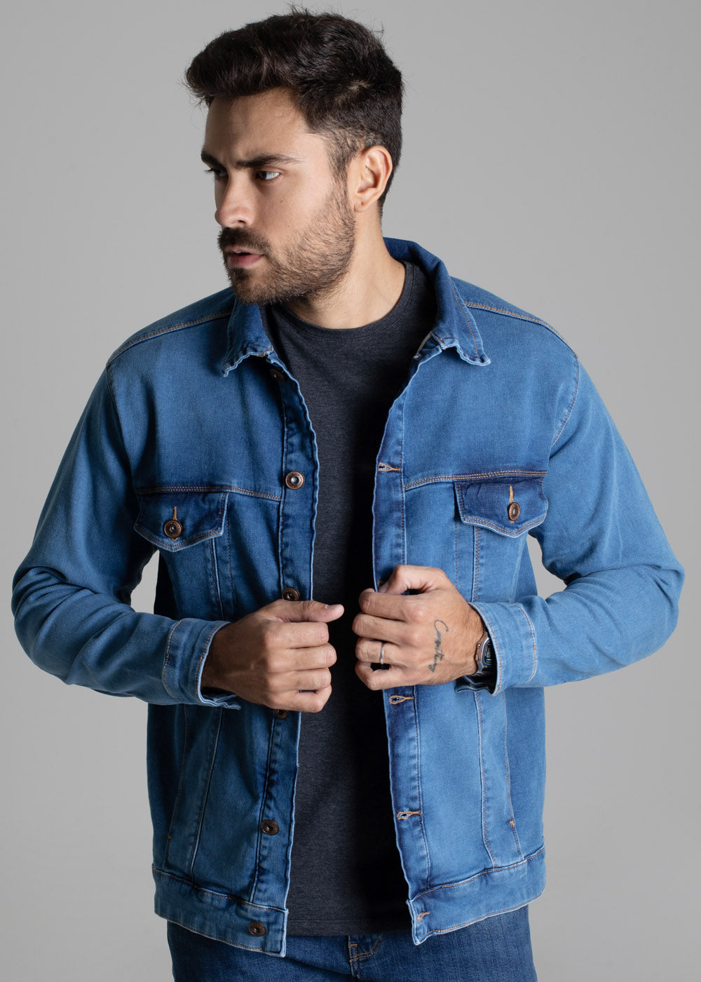 Jaqueta Jeans Sawary - 276609 AZUL