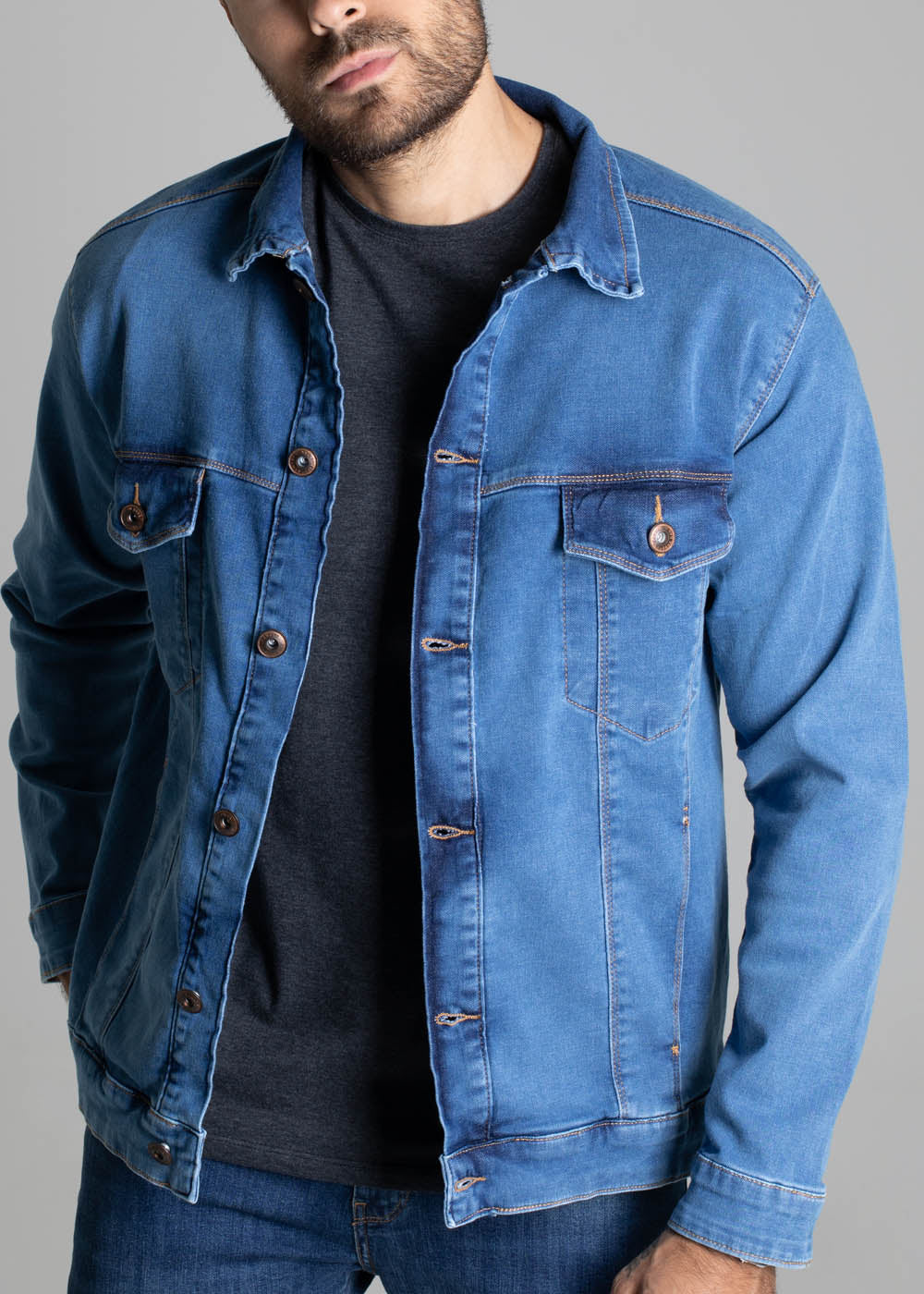 Jaqueta Jeans Sawary - 276609 AZUL