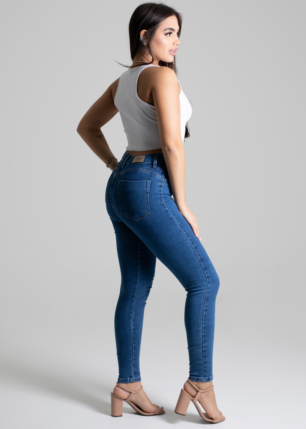 Calça Jeans Sawary Push Up - 276641 AZUL