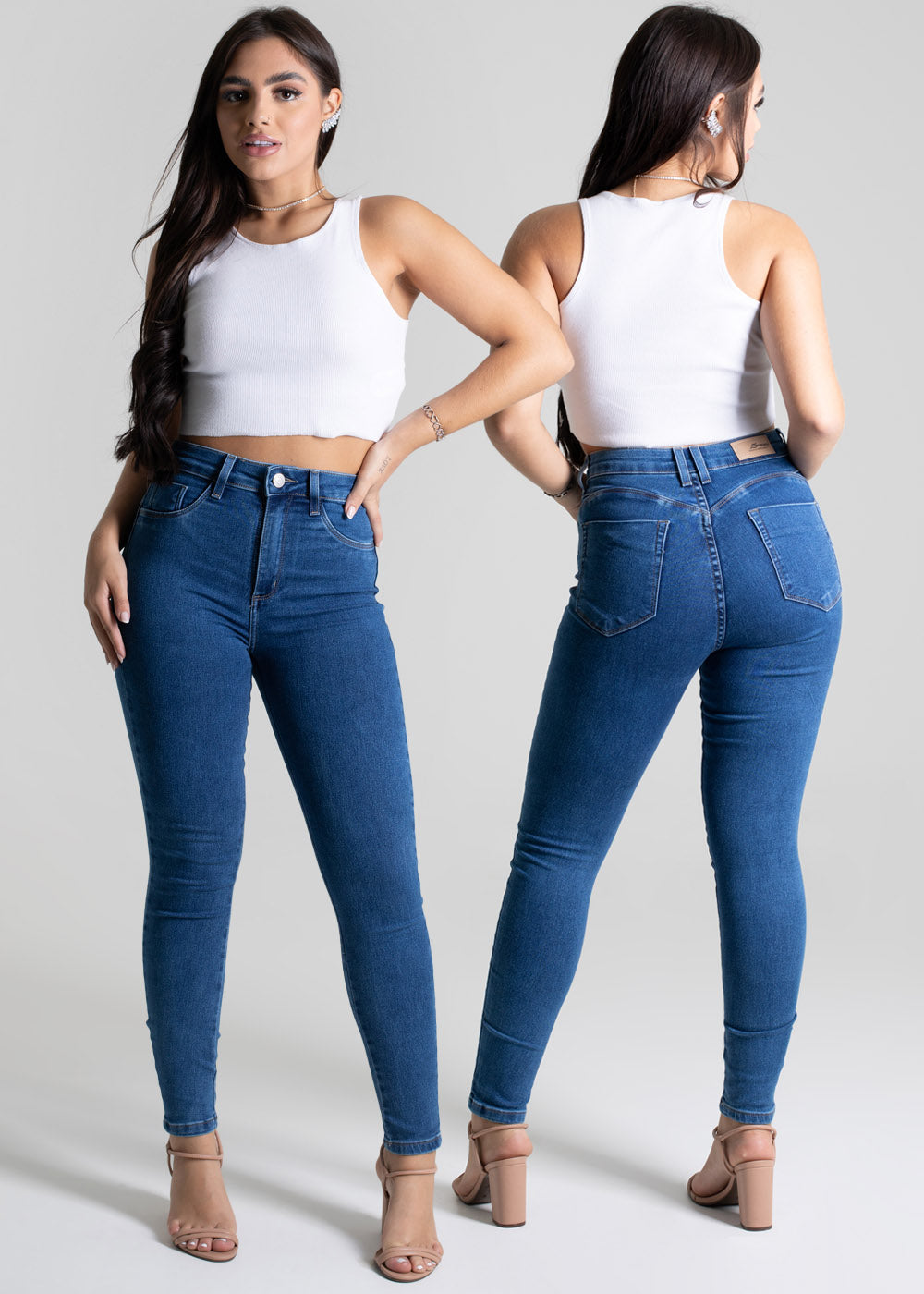 Calça Jeans Sawary Push Up - 276641 AZUL