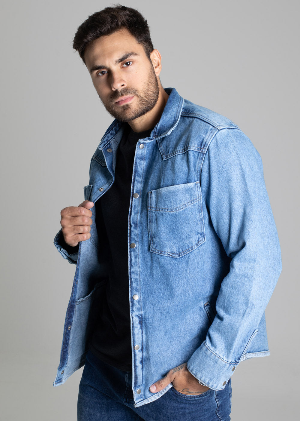 Jaqueta Jeans Sawary - 276650 AZUL