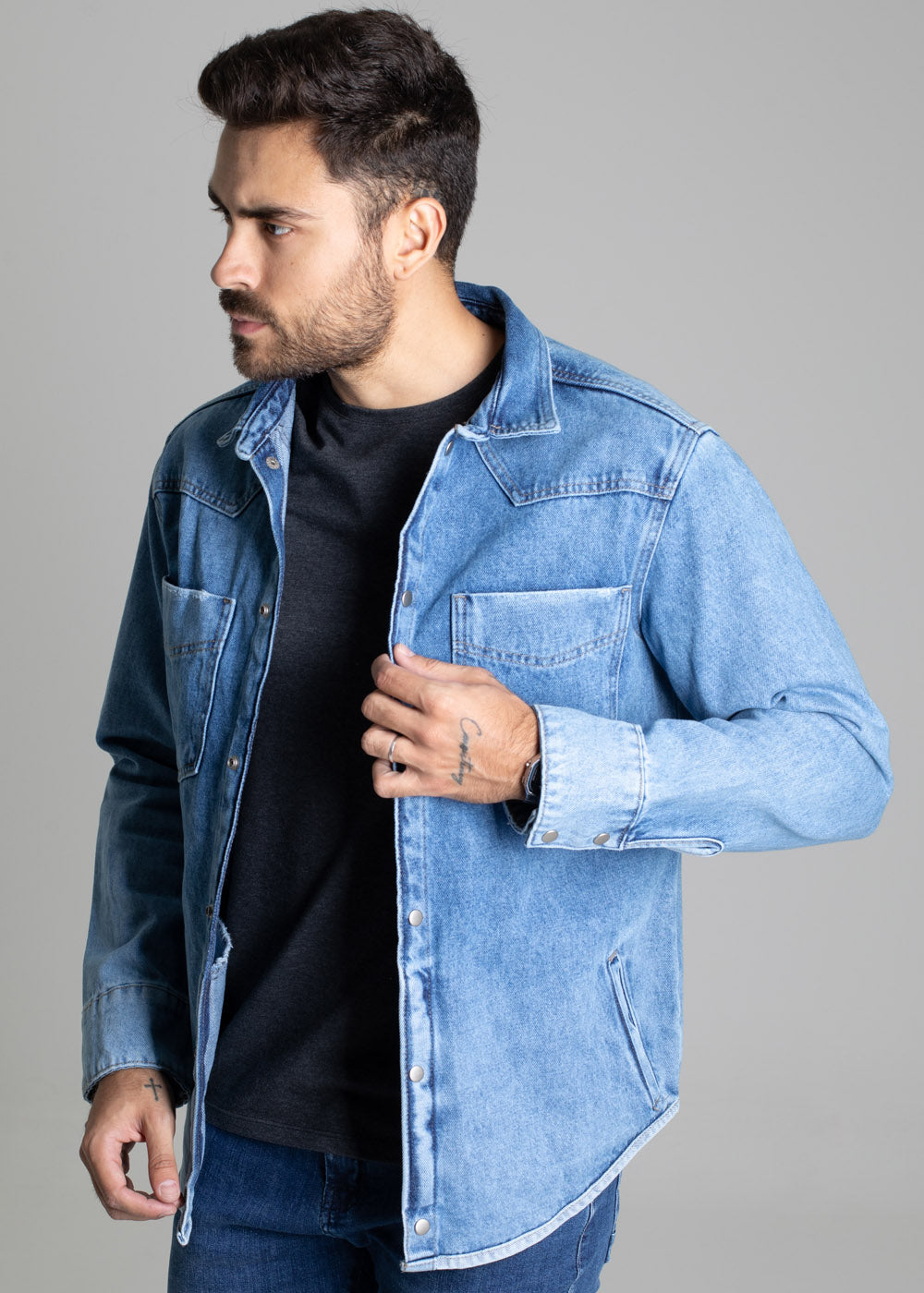 Jaqueta Jeans Sawary - 276650 AZUL