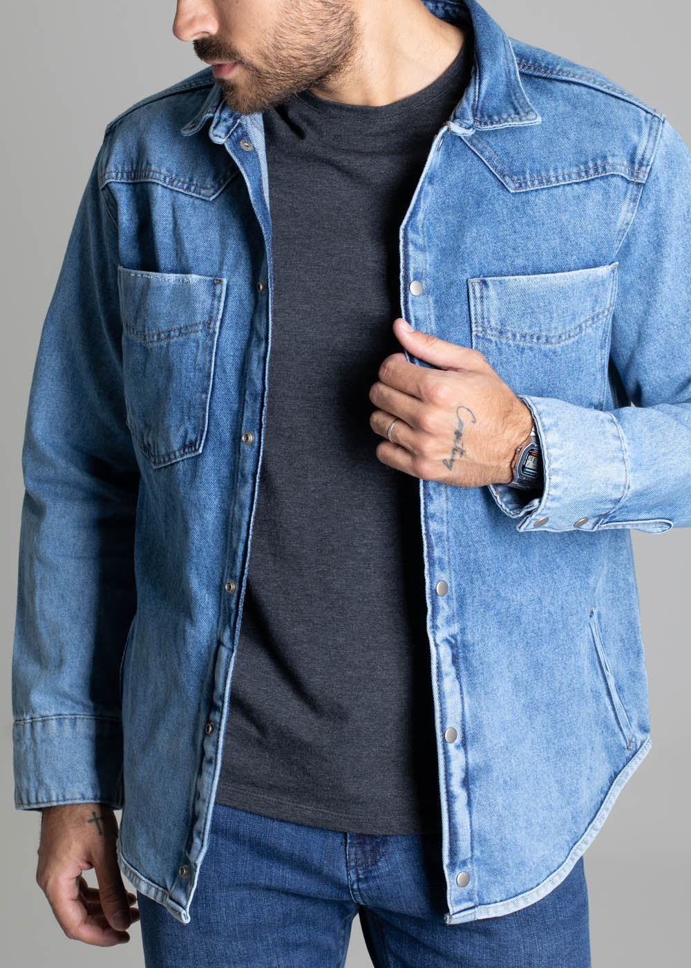 Jaqueta Jeans Sawary - 276650 AZUL