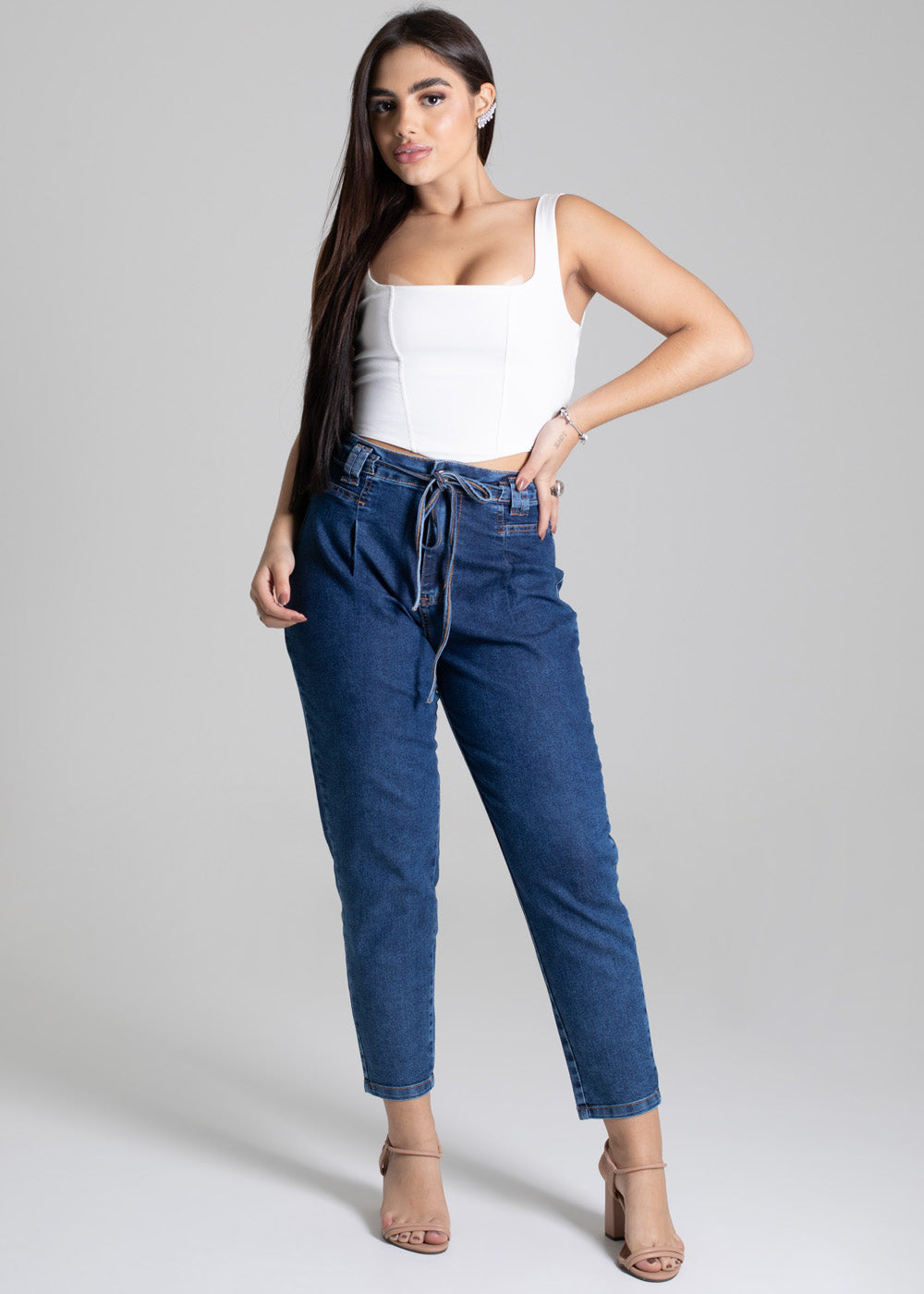 Calça Jeans Sawary Mom - 276833 AZUL