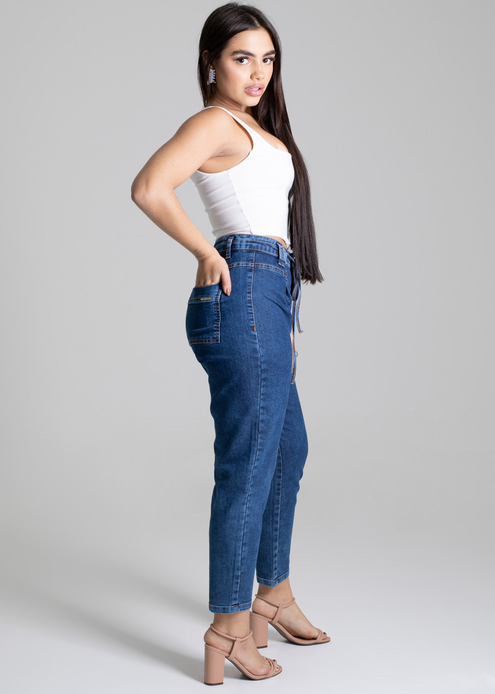 Calça Jeans Sawary Mom - 276833 AZUL