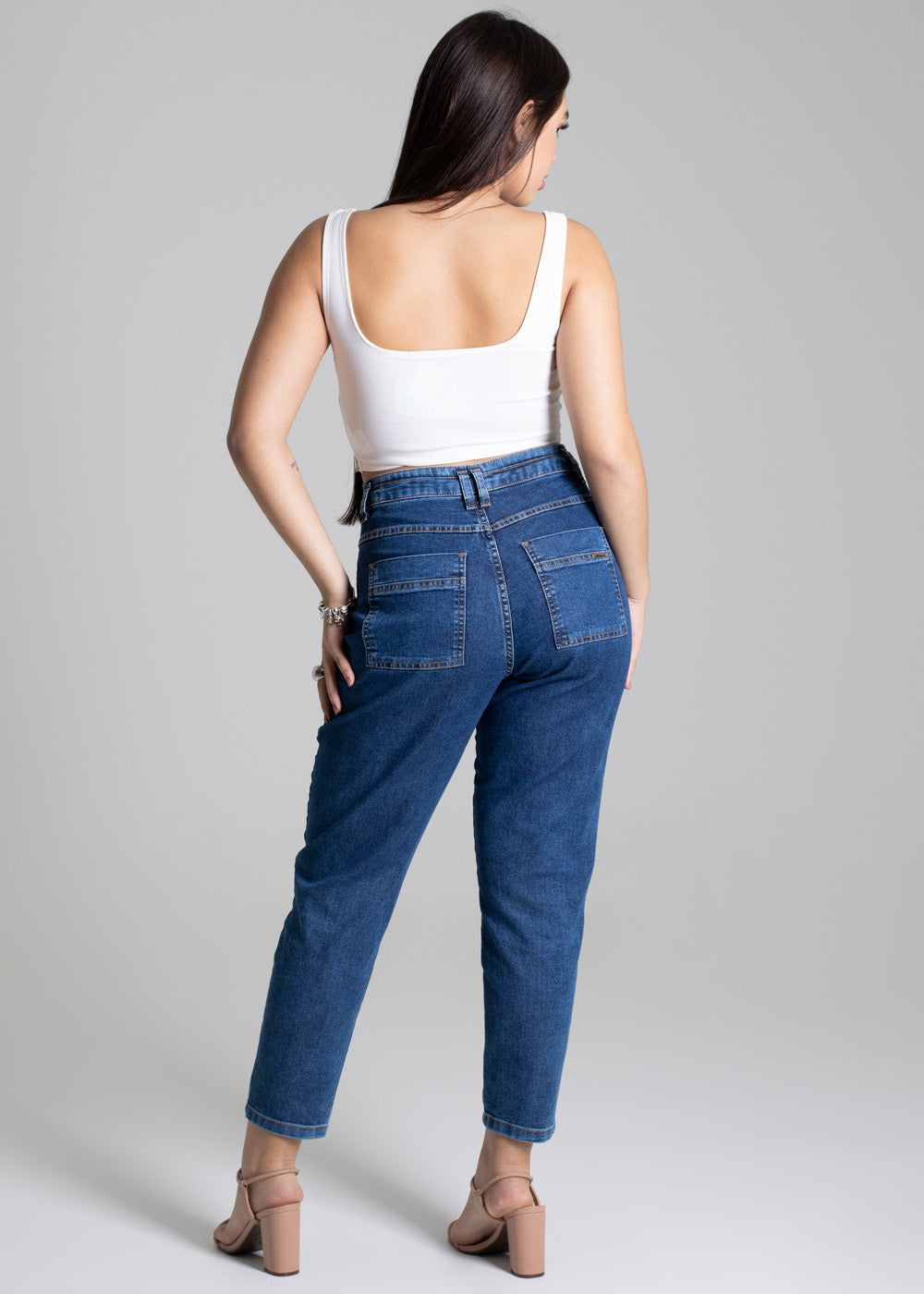 Calça Jeans Sawary Mom - 276833 AZUL