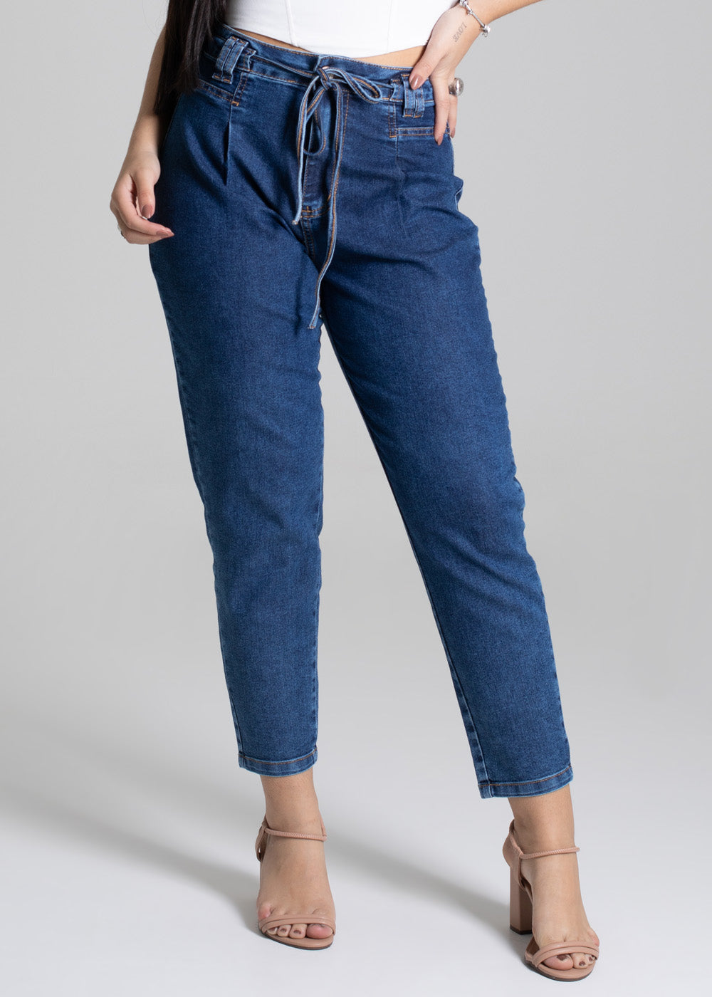 Calça Jeans Sawary Mom - 276833 AZUL