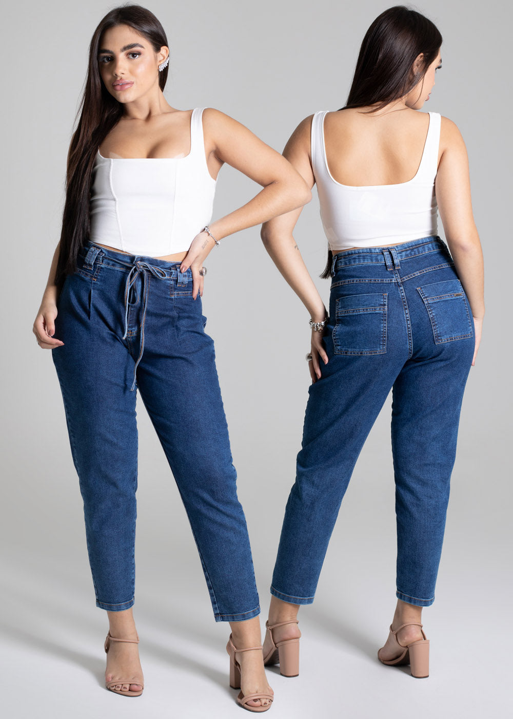 Calça Jeans Sawary Mom - 276833 AZUL