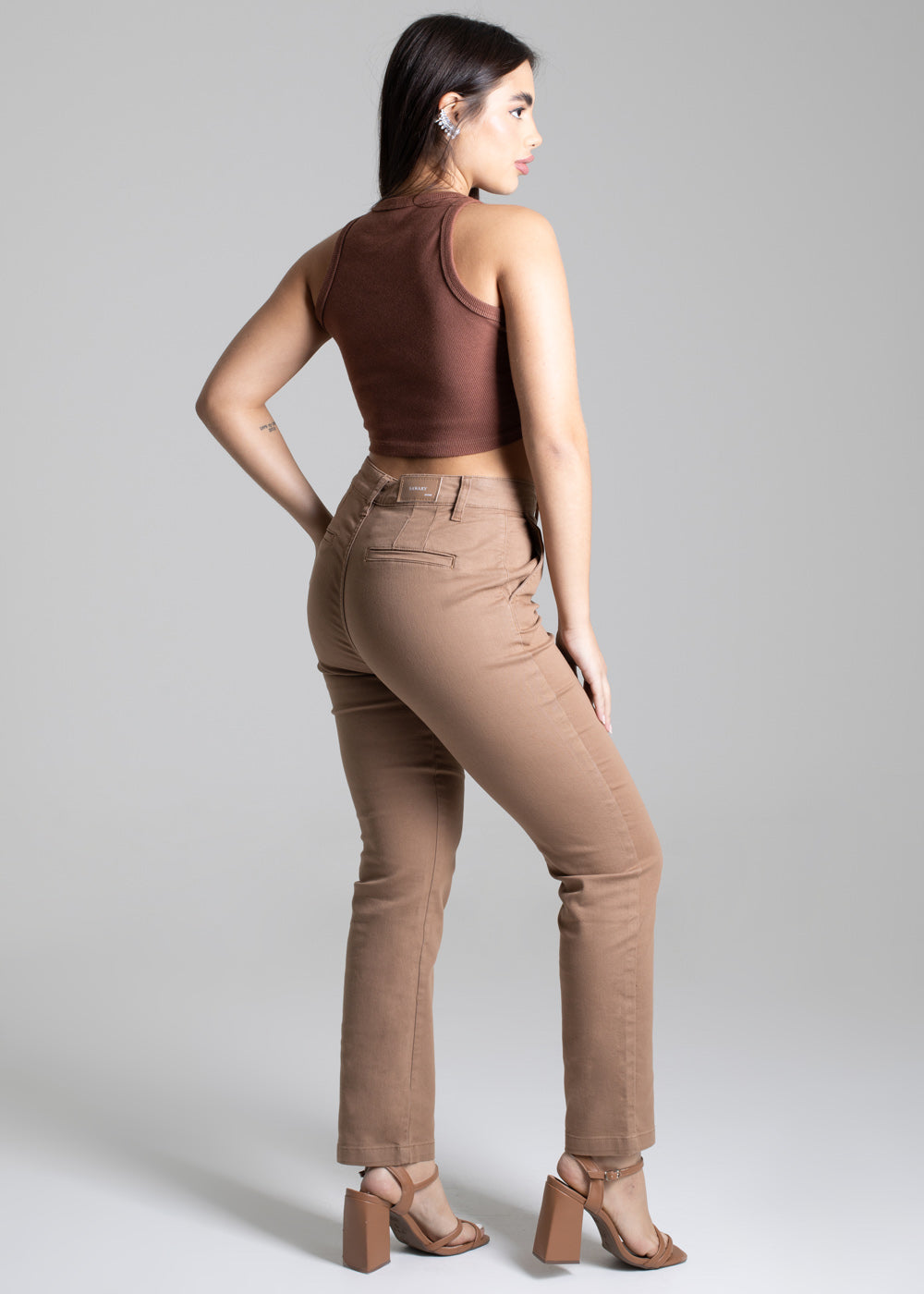 Calça Sarja Sawary Reta - 276915 BEGE