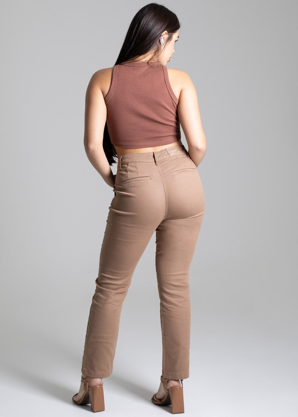 Calça Sarja Sawary Reta - 276915 BEGE