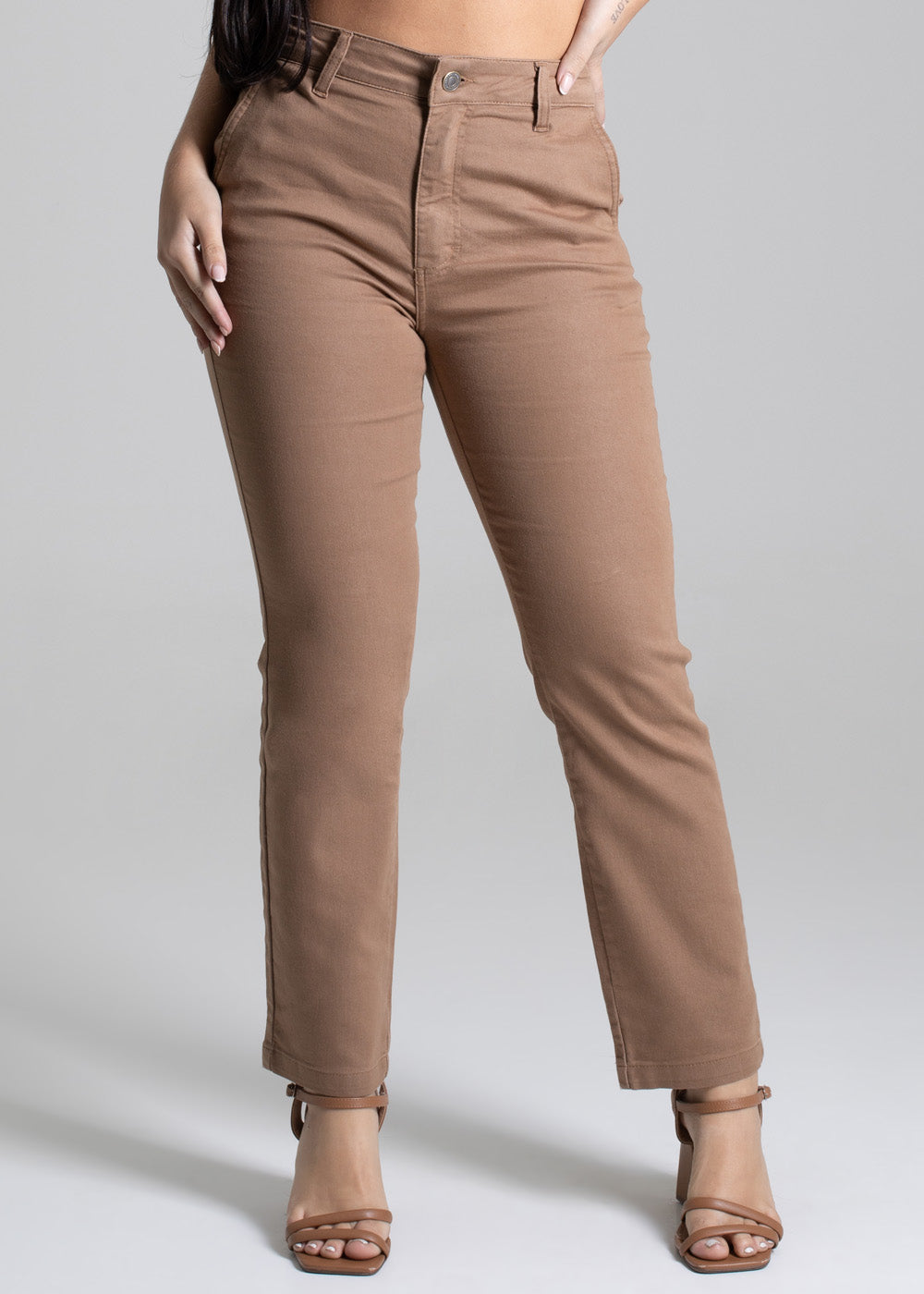 Calça Sarja Sawary Reta - 276915 BEGE