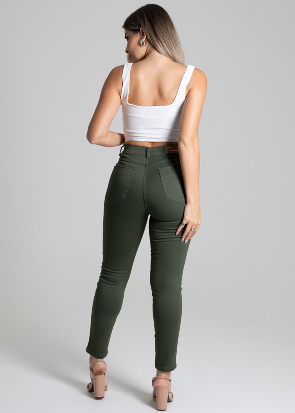 Calça Sarja Sawary Skinny - 277068 VERDE
