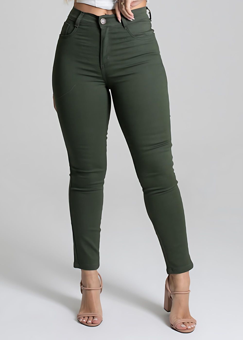 Calça Sarja Sawary Skinny - 277068 VERDE