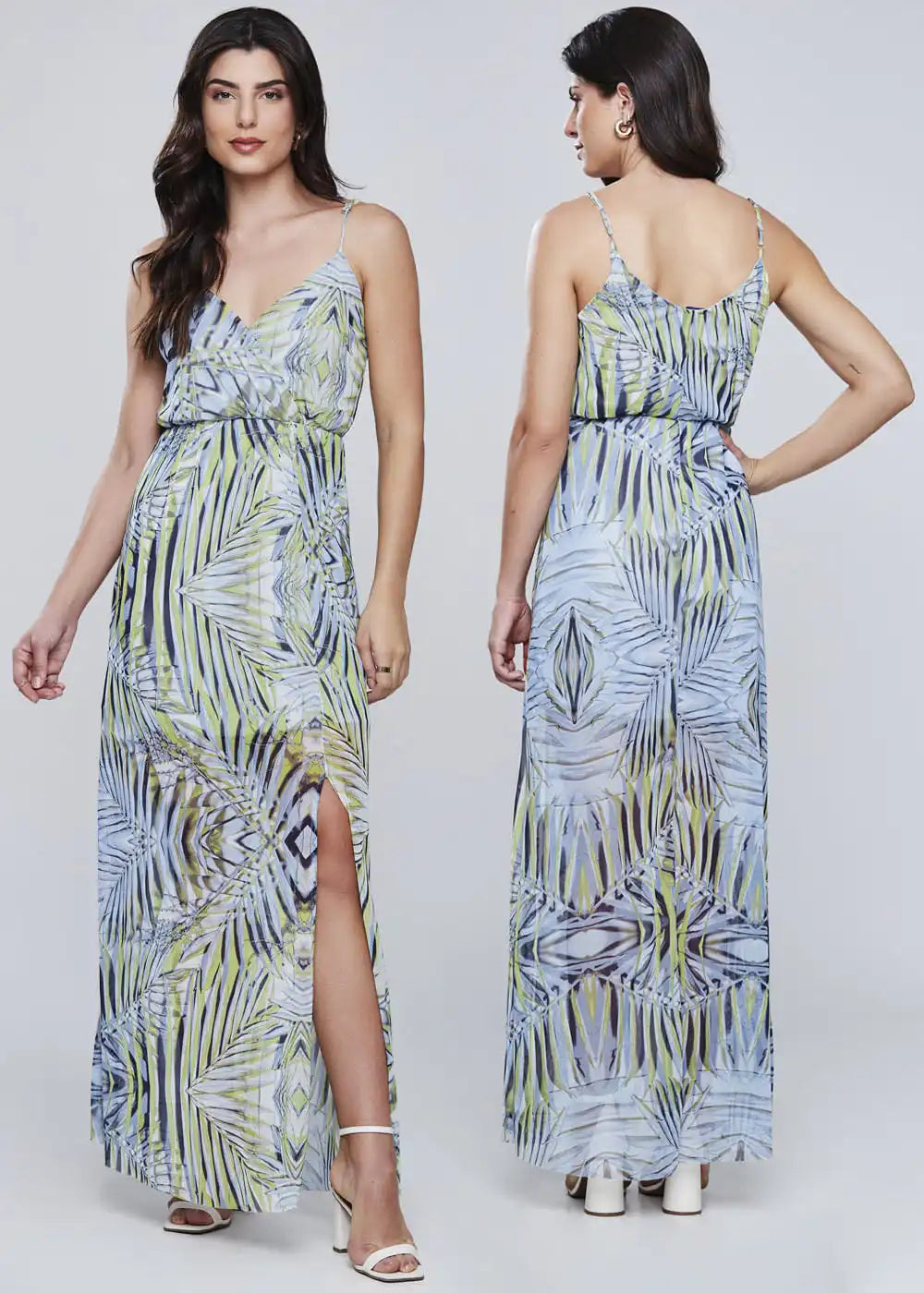 Vestido Sawary Estampado - 277103 VERDE