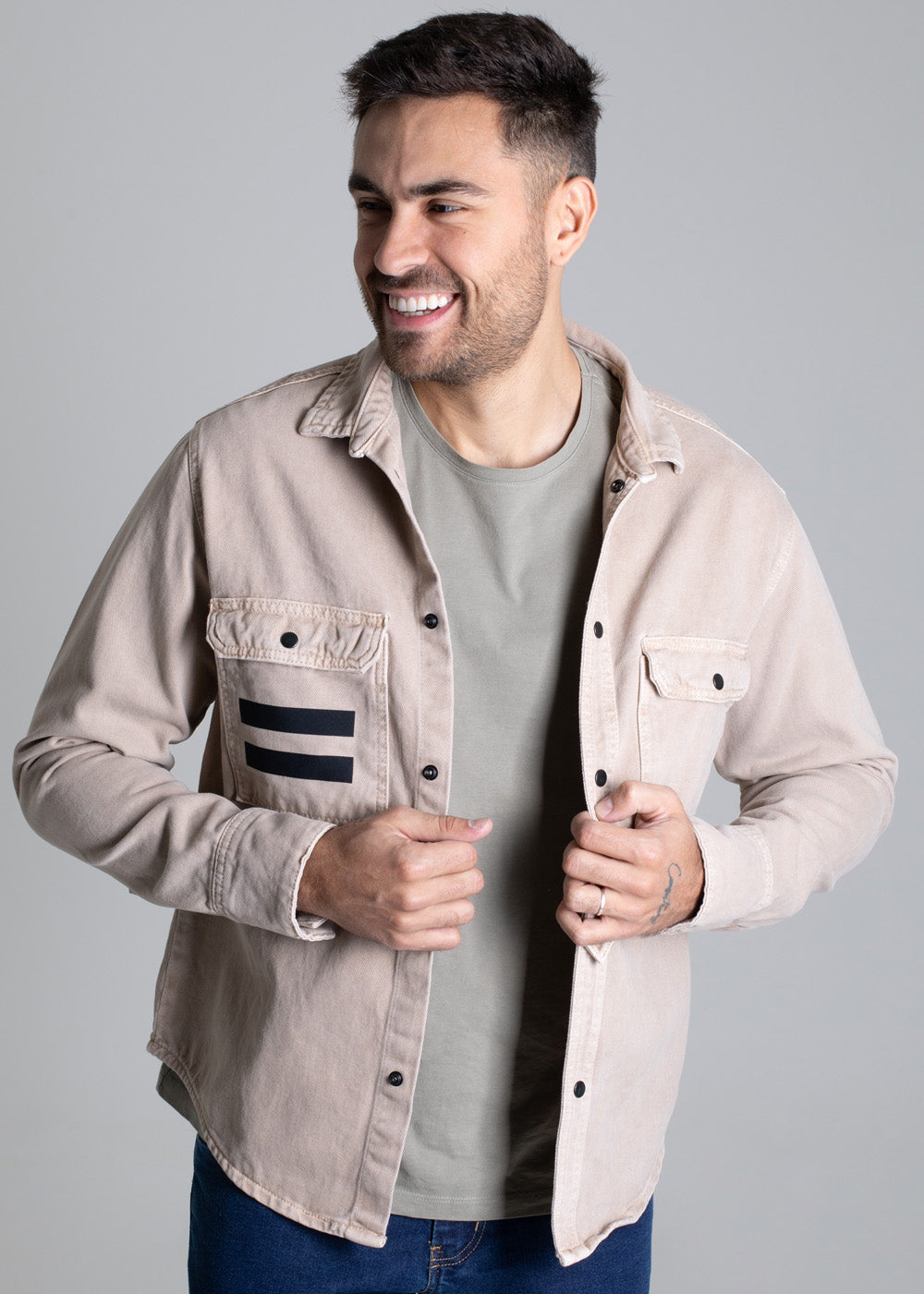 Jaqueta Sarja Sawary - 277128 BEGE