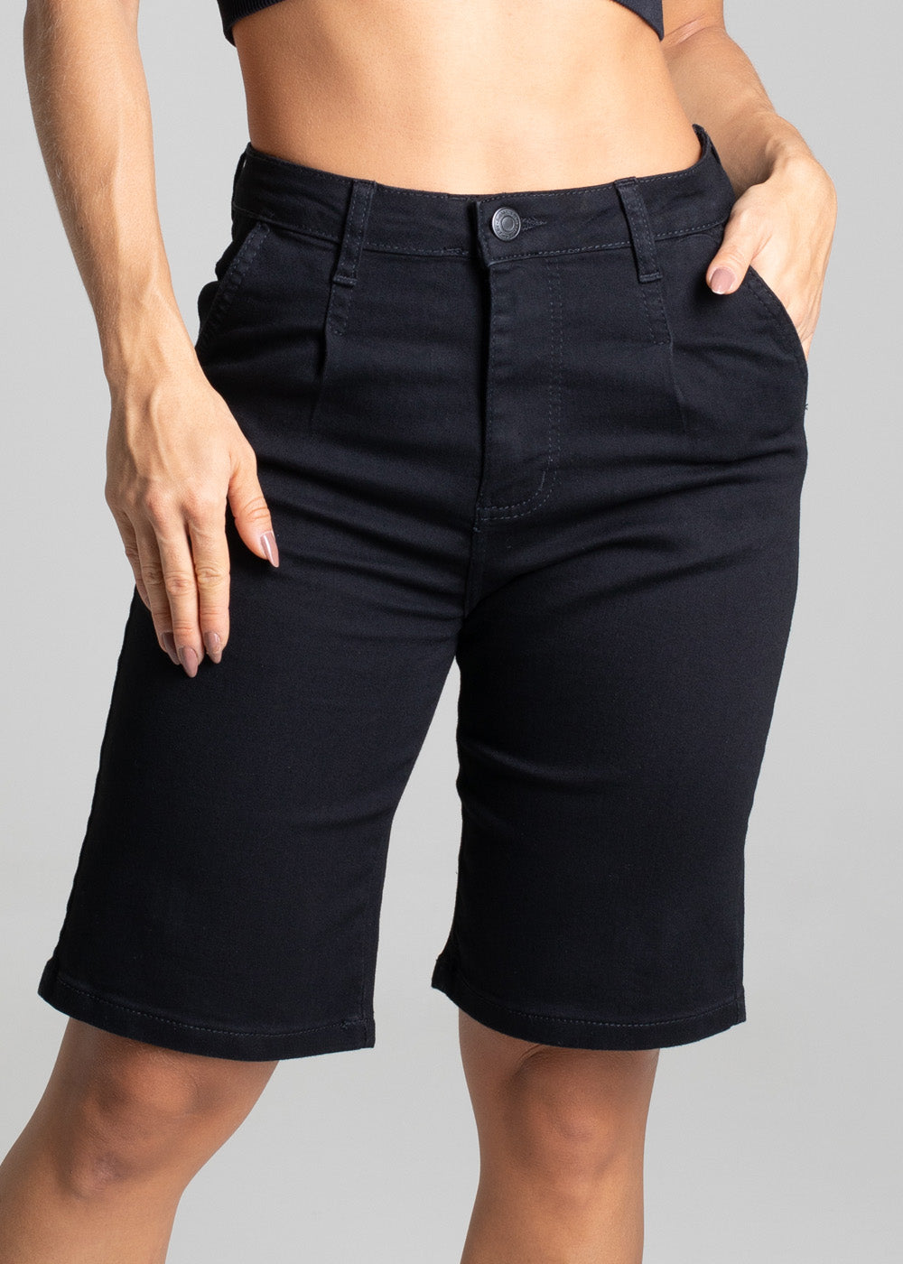 Bermuda Sarja Sawary - 277246 PRETO