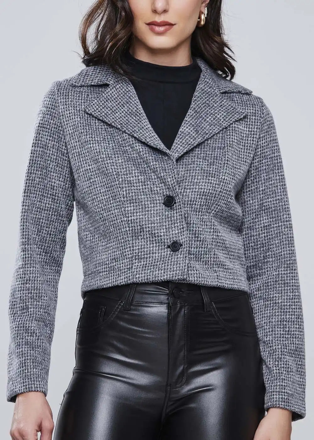 Casaco Sawary Cropped - 277273 CINZA