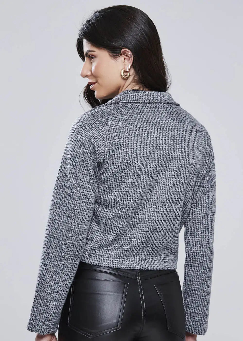 Casaco Sawary Cropped - 277273 CINZA