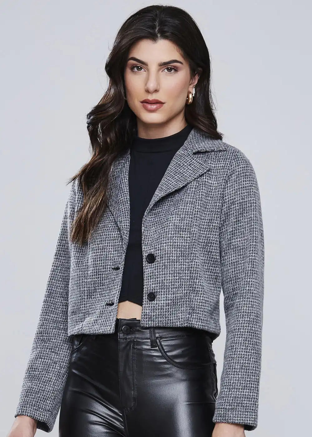 Casaco Sawary Cropped - 277273 CINZA