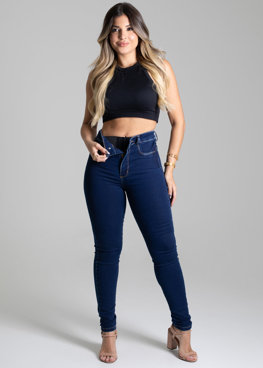 Calça Jeans Sawary Super Lipo - 277319 AZUL
