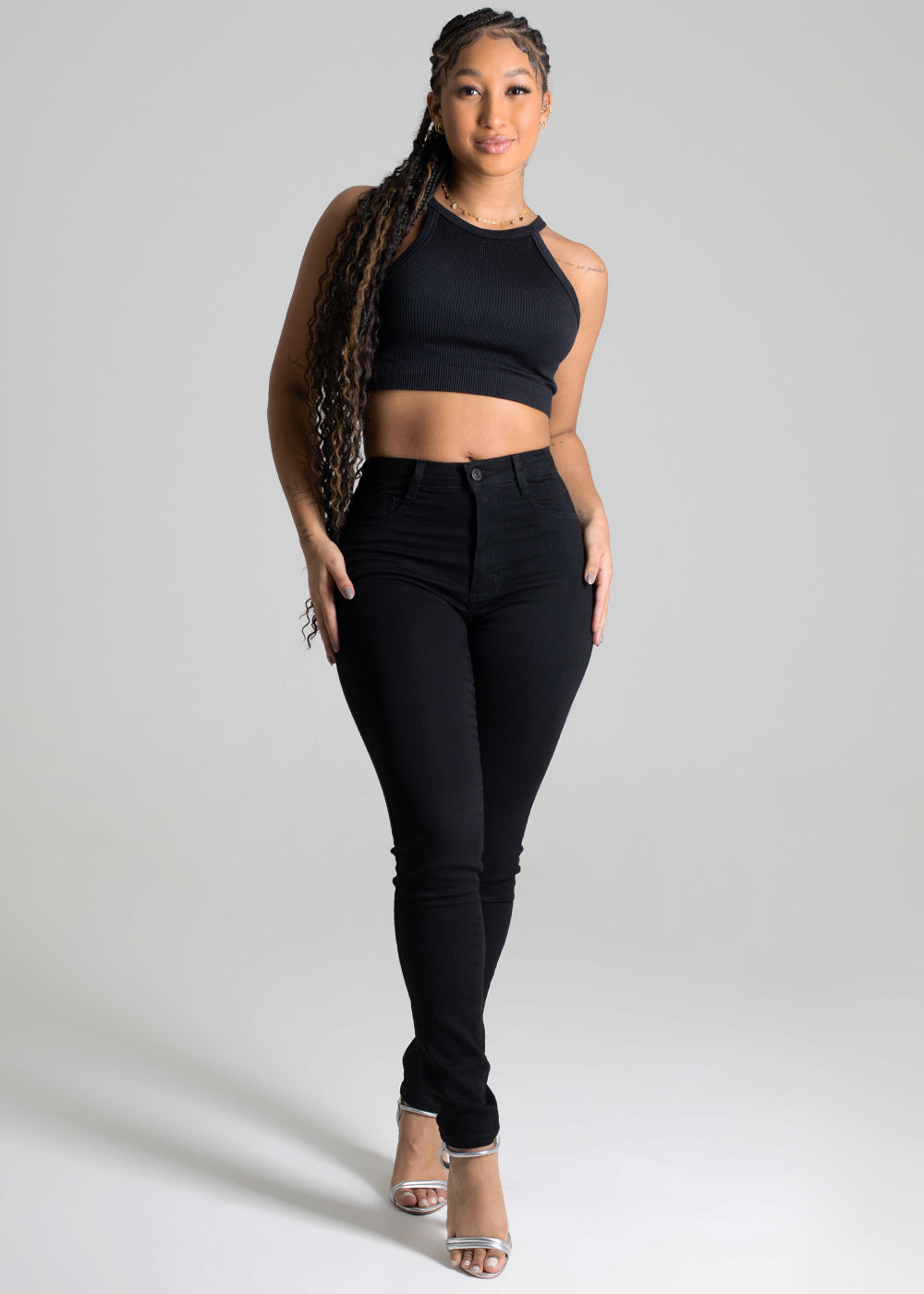 Calça Sarja Sawary Modela Bumbum - 277452 PRETO