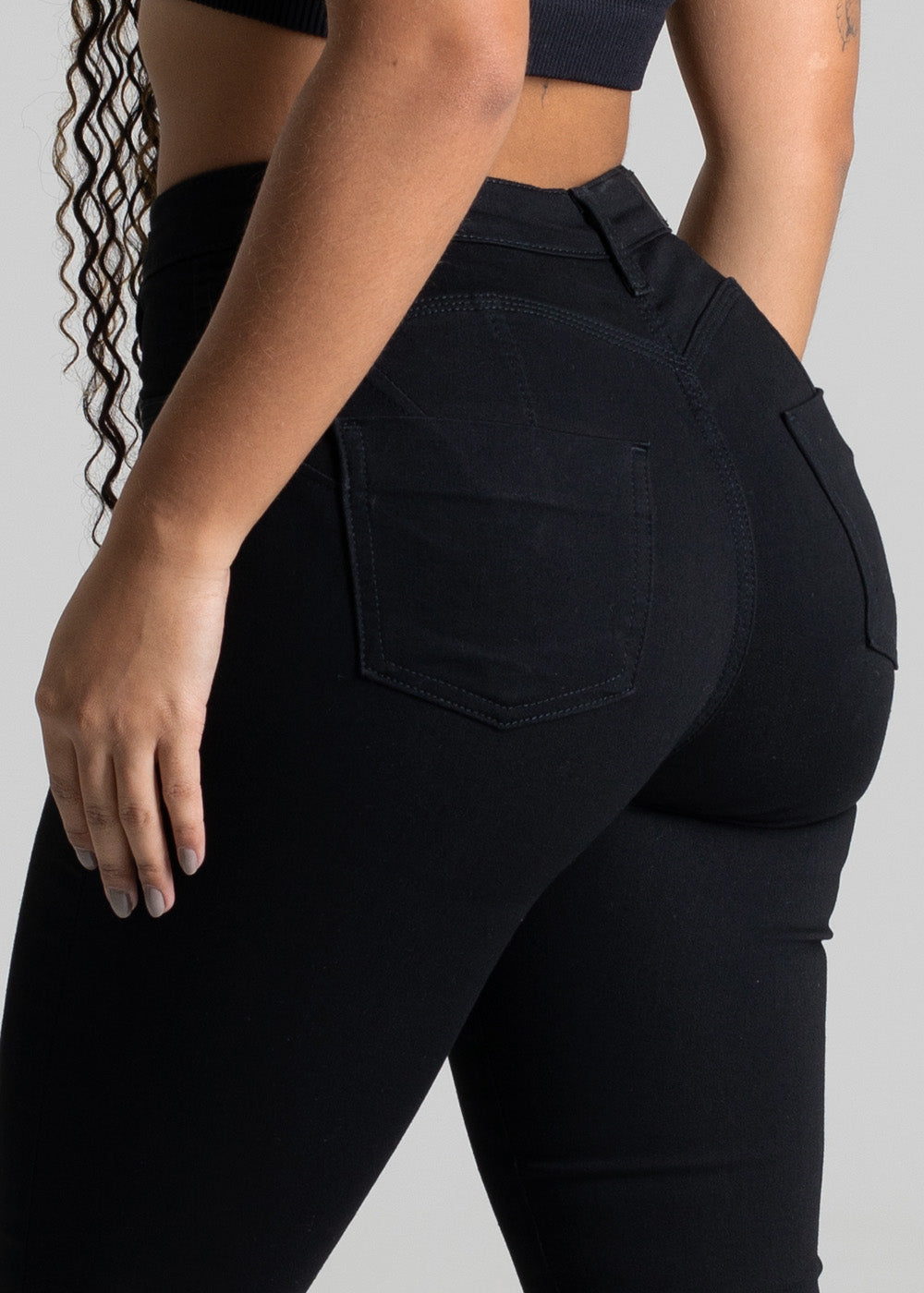 Calça Sarja Sawary Modela Bumbum - 277452 PRETO