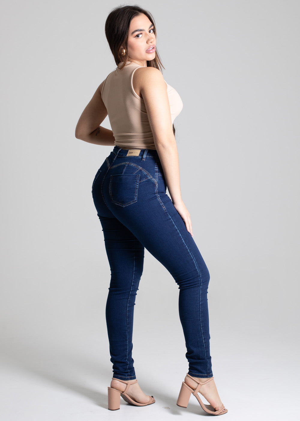 Calça Jeans Sawary Modela Bumbum - 277454 AZUL
