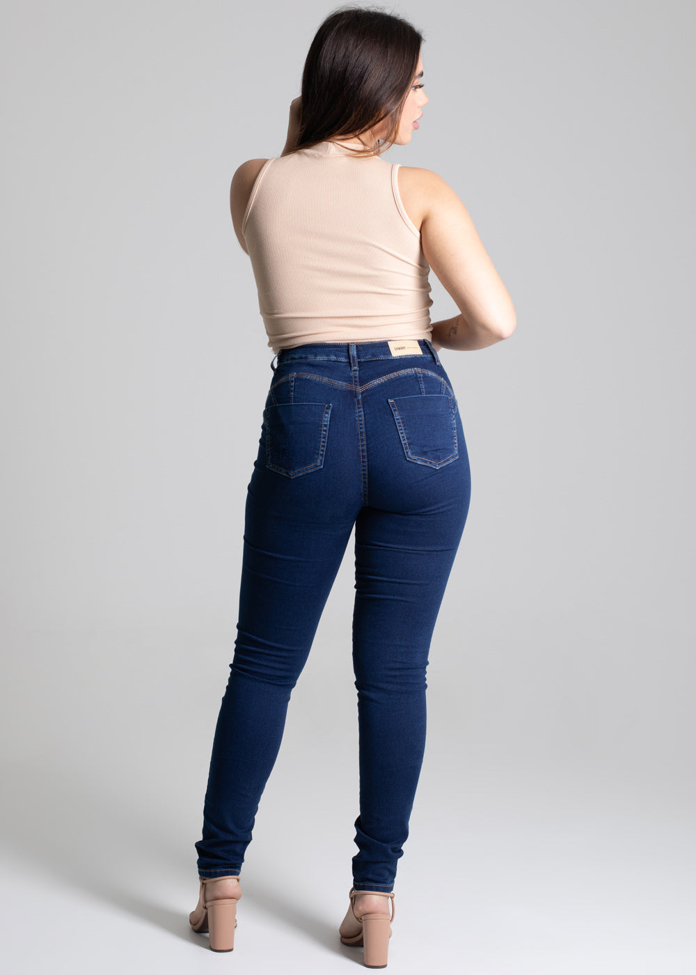 Calça Jeans Sawary Modela Bumbum - 277454 AZUL