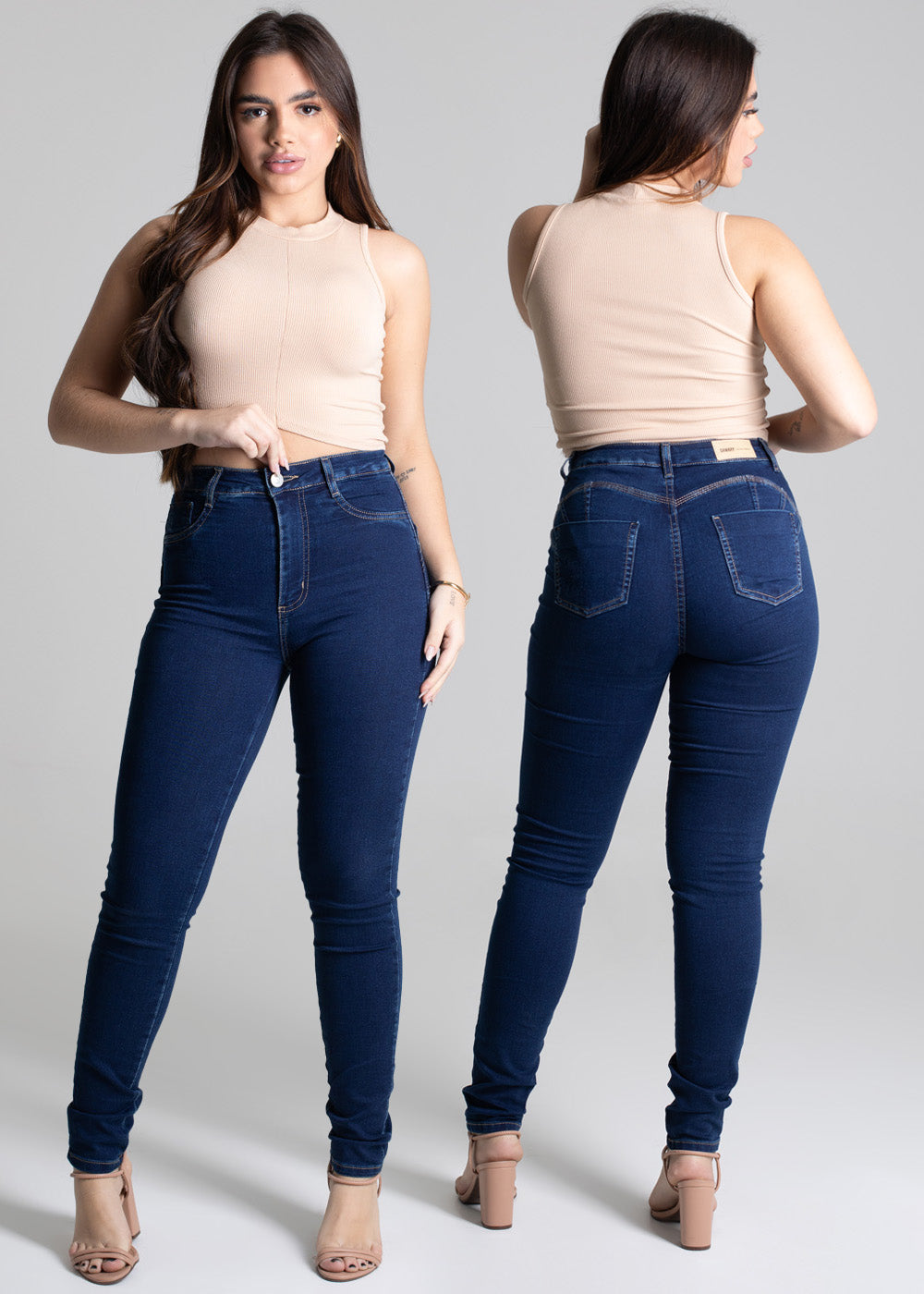Calça Jeans Sawary Modela Bumbum - 277454 AZUL
