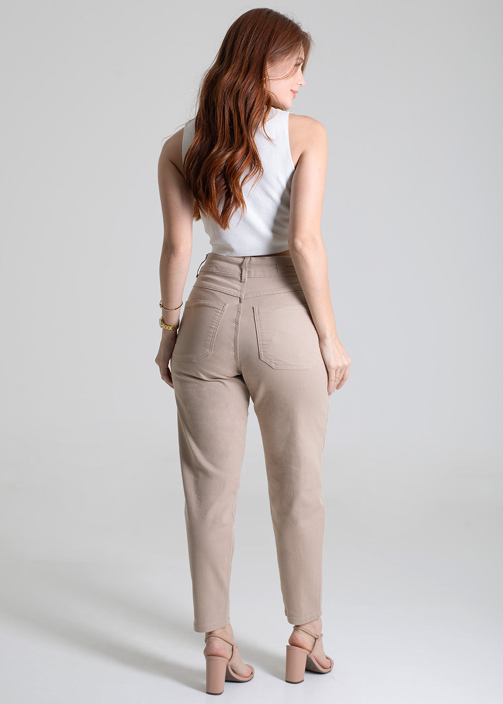 Calça Sarja Sawary Mom - 277515 BEGE