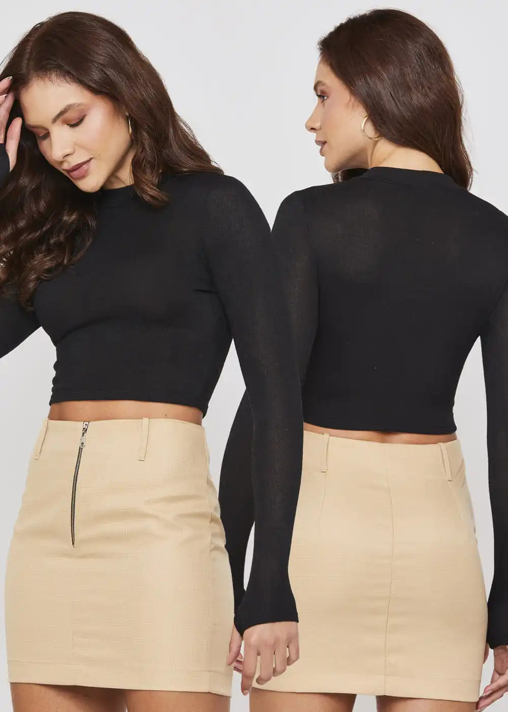 Mini Saia Sawary Social - 277550 BEGE