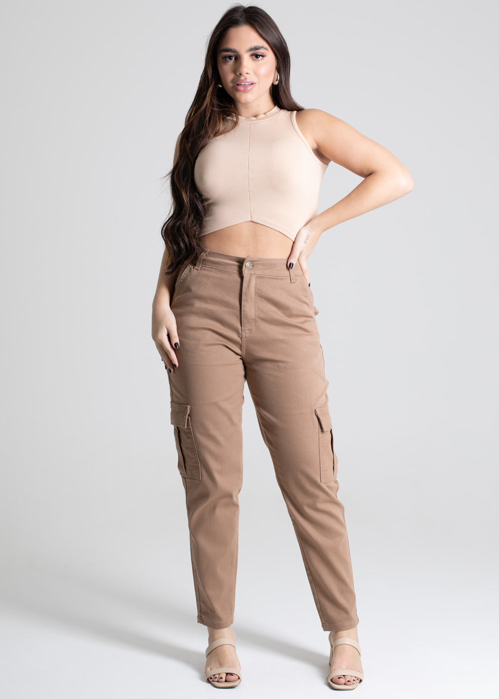 Calça Sarja Sawary Mom - 277575 BEGE